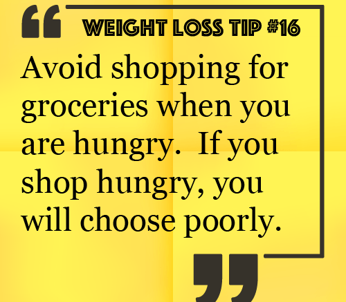 Weight Loss Tips: Don't shop hungry