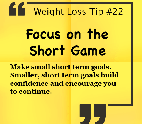 Weight Loss Tip - Focus on the Short Game