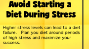 Weight Loss Tip 45 - Avoid Starting a Diet During Stress