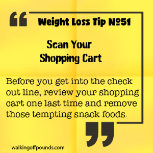 Weight Loss Tip 51 - Scan Your Shopping Cart