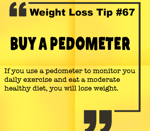 Weight Loss Tip 67 - BUY A PEDOMETER
