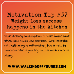 Motivation Tip 37 -Weight loss success happens in the kitchen