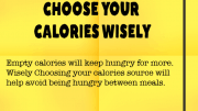Weight Loss Tip 80 - Choose your calories wisely