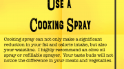 Weight Loss Tip 134 - Use a Cooking Spray