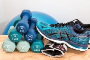 Shoe and Dumbells