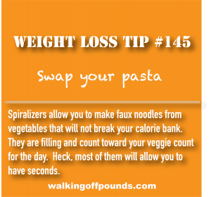 Weight Loss Tip 145 - Swap your pasta