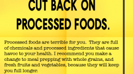 Weight loss Tip 121 - Cut back on processed foods