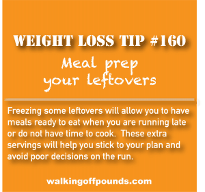 Weight loss tip 160 - Meal prep your leafovers