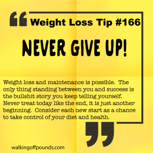 Weight loss tip mac 166 - Never Give Up