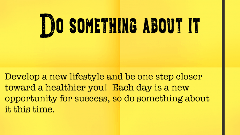 Weight Loss Tip 177 - Do something about it
