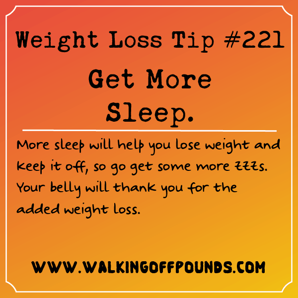 Weight loss tip: Get more sleep