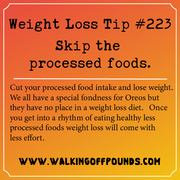 Weight loss tip: Skip the processed foods