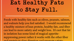 Weight Loss Tip 231 - Eat Healthy Fats to Stay Full