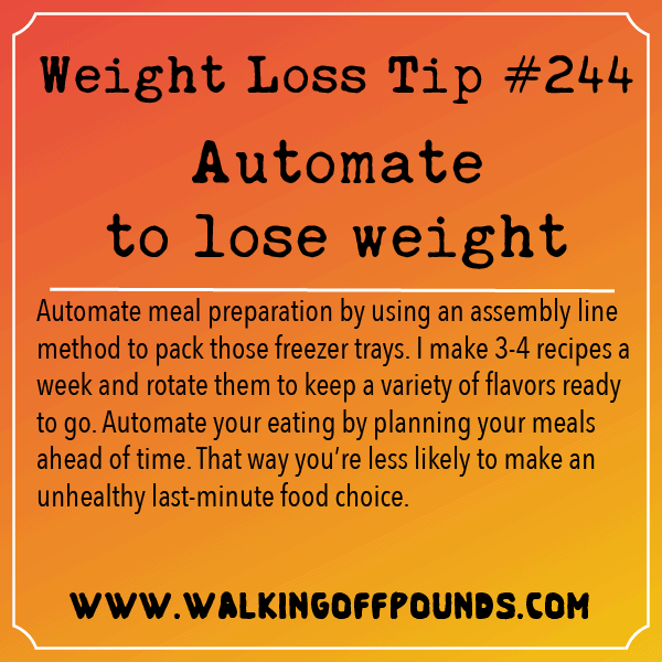 Weight loss tip: Automate to lose weight