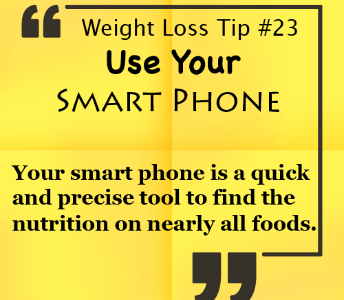 Weight Loss Tip - Use Your Smart Phone