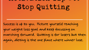 Motivation Tip 35 - Stop Quitting
