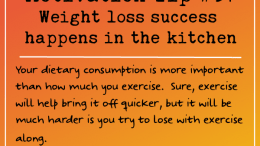 Motivation Tip 37 -Weight loss success happens in the kitchen