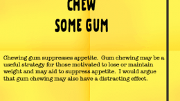 Weight Loss Tip 97 - Chew Some Gum