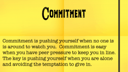 Weight Loss Tip 176 - Commitment
