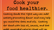 Weight Loss Tip 217 - Cook your food healthier