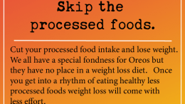 Weight loss tip: Skip the processed foods